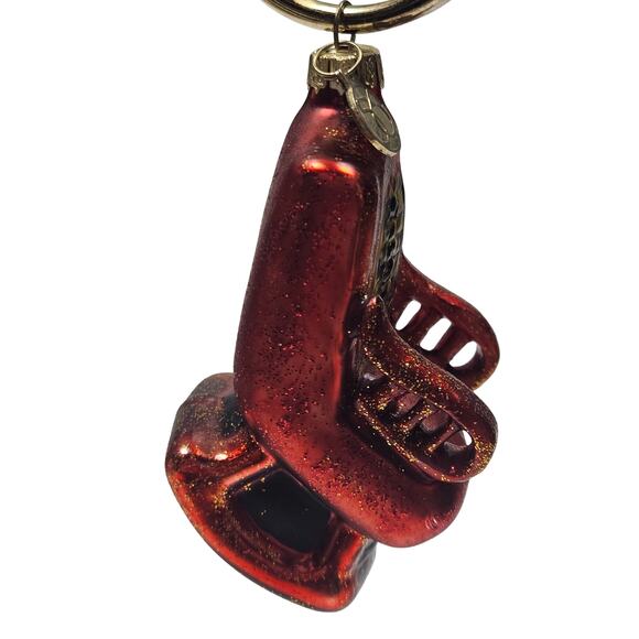 2 VTG Department 56 Mini Handblown and Painted Chair Ornaments Christmas Holiday - Picture 5 of 9